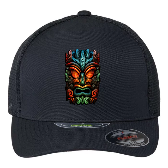 Welcome Fun In The Sun With Our Tropical Tiki Mask Cute Gift Flexfit Unipanel Trucker Cap