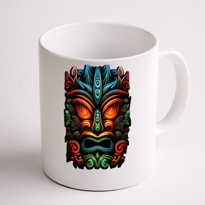 Welcome Fun In The Sun With Our Tropical Tiki Mask Cute Gift Front & Back Coffee Mug