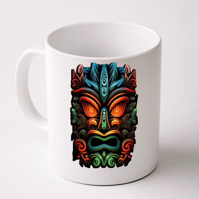 Welcome Fun In The Sun With Our Tropical Tiki Mask Cute Gift Front & Back Coffee Mug