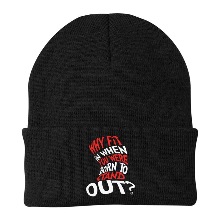 Why Fit In When You Were Born To Stand Out Knit Cap Winter Beanie