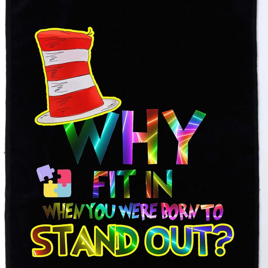 Why Fit In When You Were Born To Stand Out Reading Platinum Collection Golf Towel