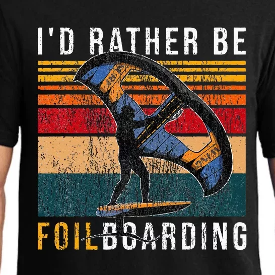 Wing Foiling I I'd Rather Be Foilboarding Pajama Set