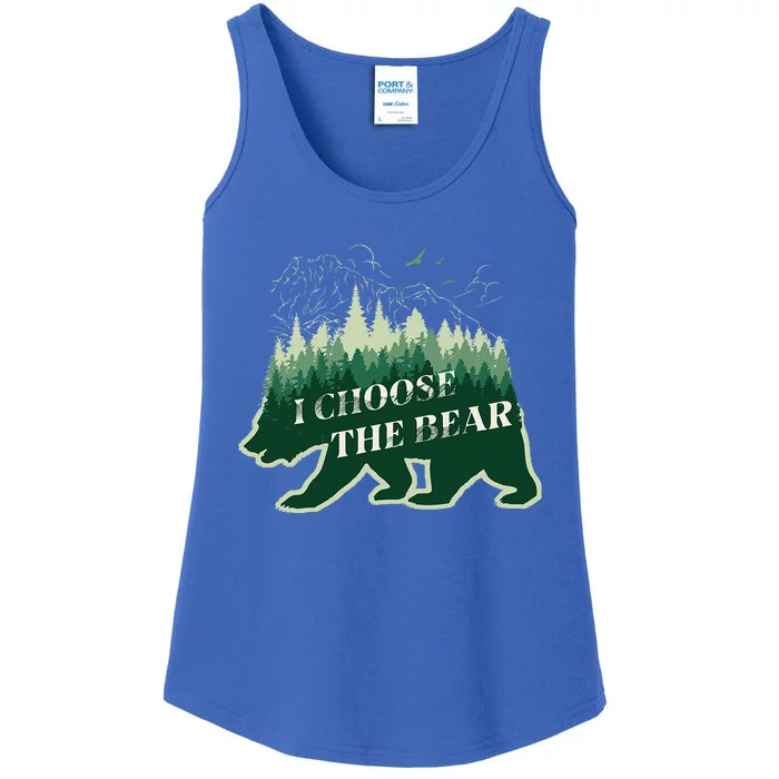 Wild Free I Choose The Bear Forest Soul Ladies Essential Tank