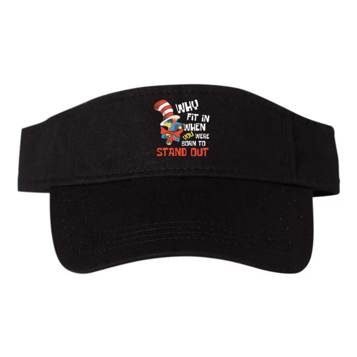 Why Fit In Autism Awareness Valucap Bio-Washed Visor