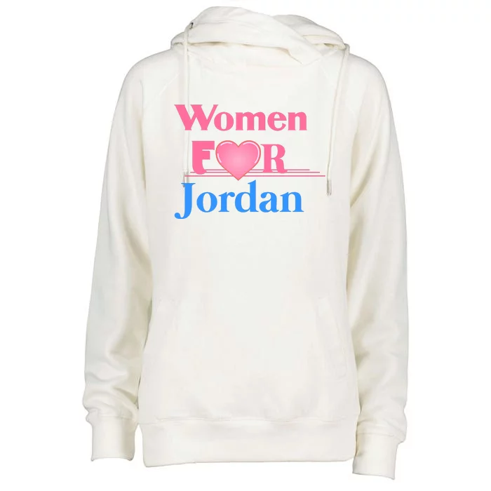 Women For Jim Jordan Womens Funnel Neck Pullover Hood