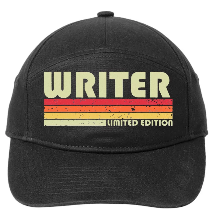 WRITER Funny Job Title Profession Birthday Worker Idea 7-Panel Snapback Hat