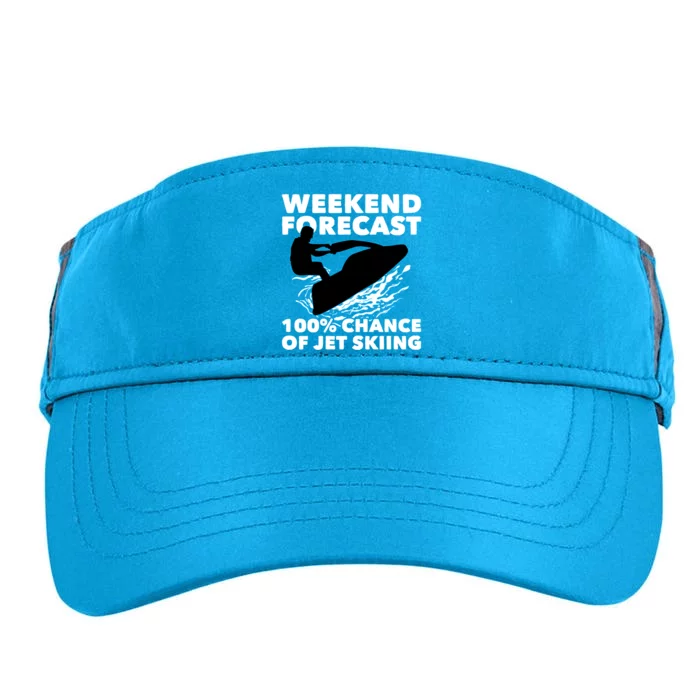 Weekend Forecast Jet Skiing Gift Skier Motorboat Racer Gift Adult Drive Performance Visor