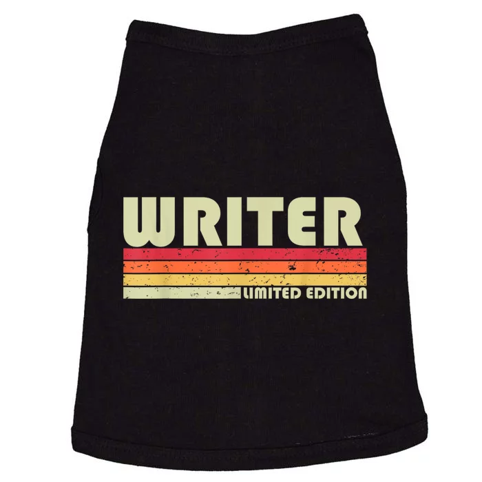 WRITER Funny Job Title Profession Birthday Worker Idea Doggie Tank