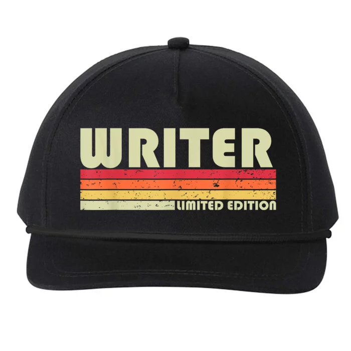 WRITER Funny Job Title Profession Birthday Worker Idea Snapback Five-Panel Rope Hat