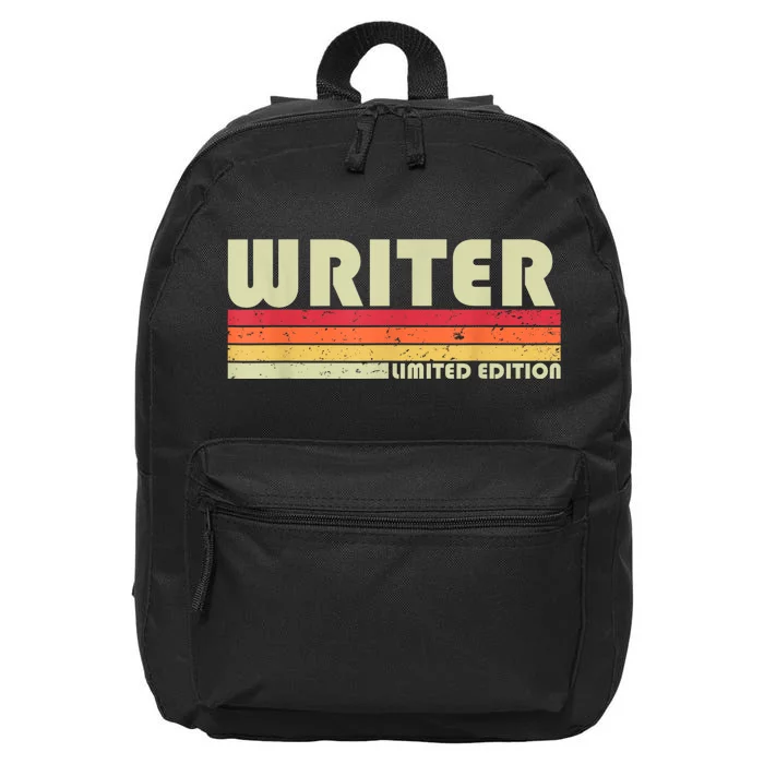 WRITER Funny Job Title Profession Birthday Worker Idea 16 in Basic Backpack