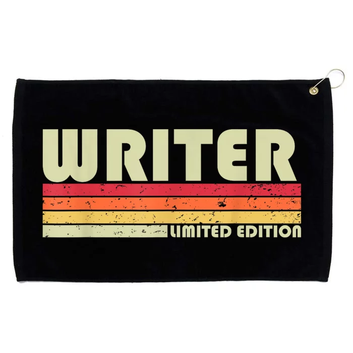 WRITER Funny Job Title Profession Birthday Worker Idea Grommeted Golf Towel