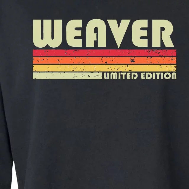 Weaver Funny Job Title Profession Birthday Worker Idea Cropped Pullover Crew