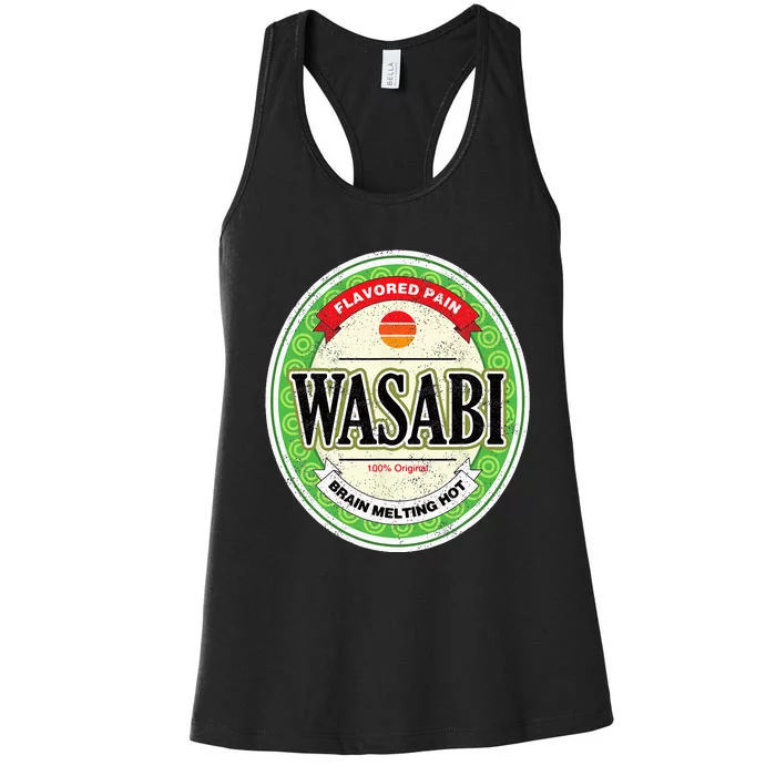 Wasabi Funny Japanese Sushi Condiment Halloween Costume Women's Racerback Tank