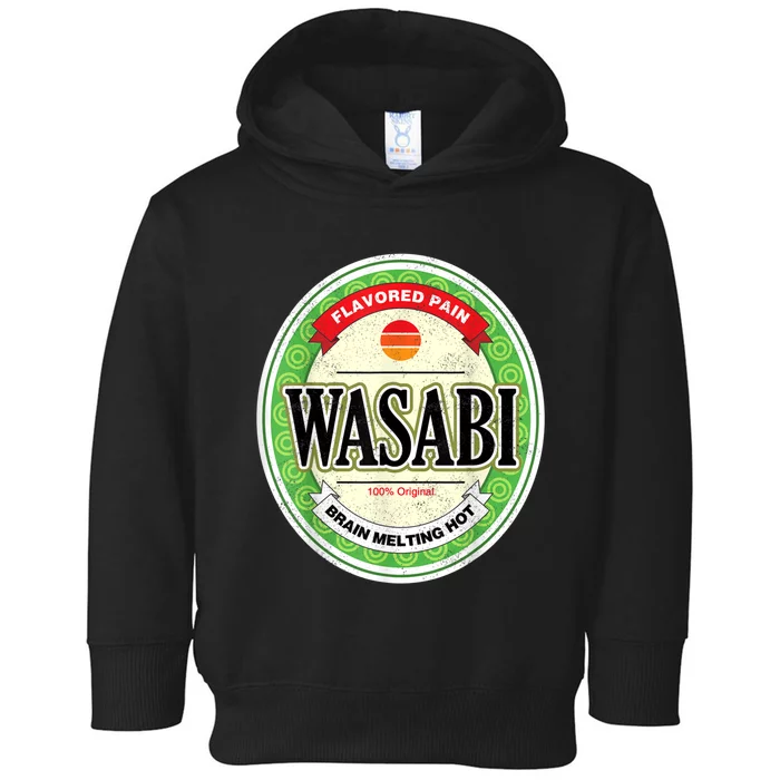 Wasabi Funny Japanese Sushi Condiment Halloween Costume Toddler Hoodie