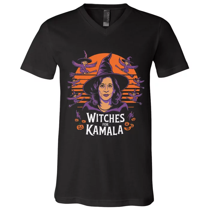 Witches For Kamala Harris Political Election 2024 V-Neck T-Shirt