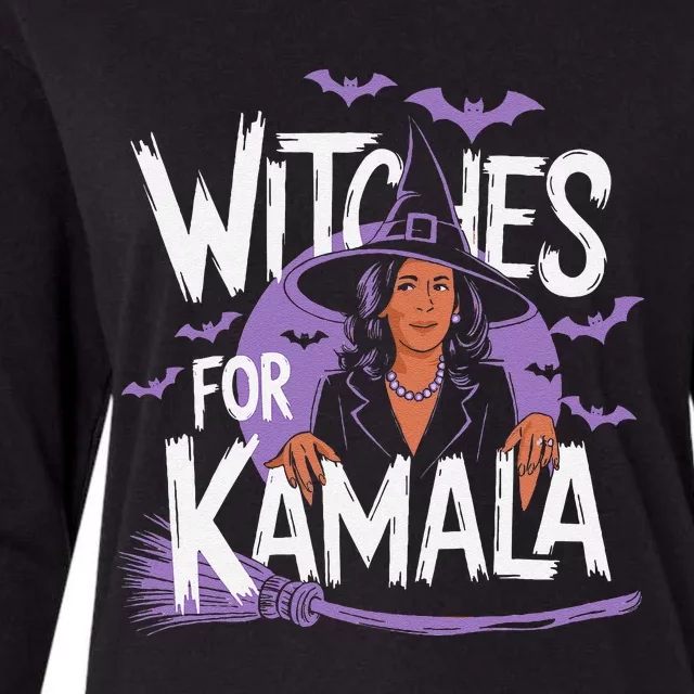 Witches For Kamala Harris Political Election 2024 Womens Cotton Relaxed Long Sleeve T-Shirt