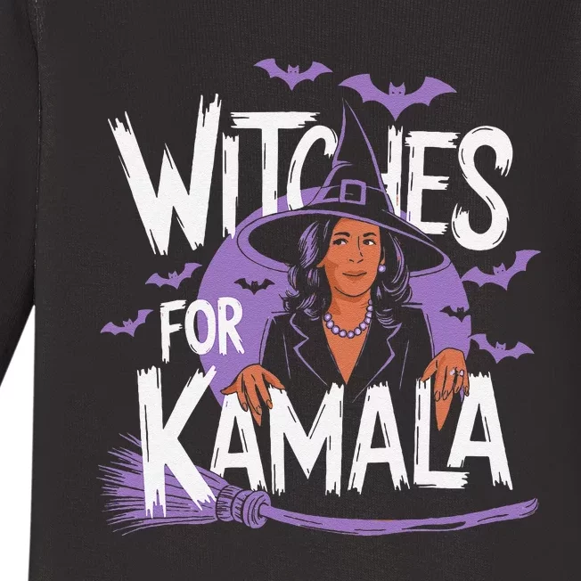 Witches For Kamala Harris Political Election 2024 Baby Long Sleeve Bodysuit