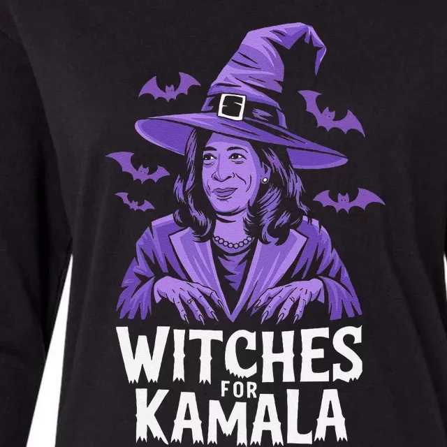 Witches For Kamala Harris Political Election 2024 Womens Cotton Relaxed Long Sleeve T-Shirt