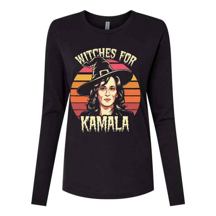 Witches For Kamala Harris Political Election 2024 Womens Cotton Relaxed Long Sleeve T-Shirt