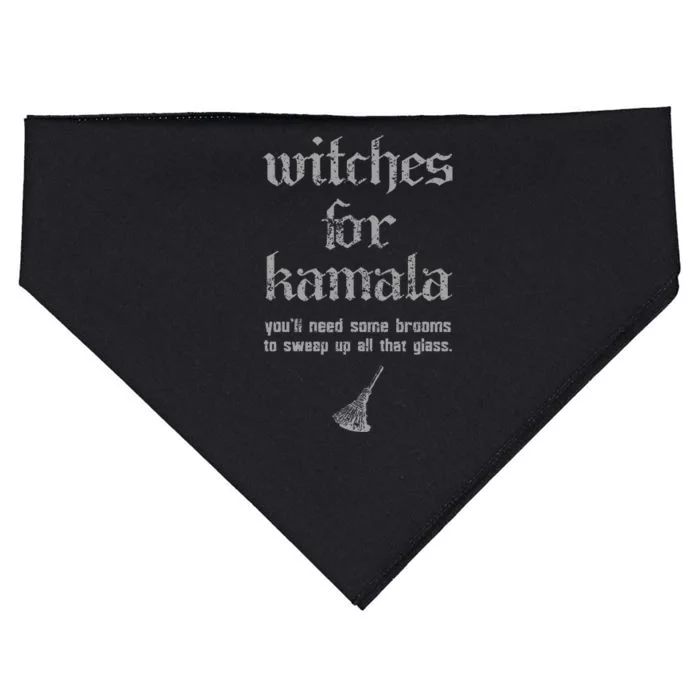 Witches For Kamala Harris Election 2024 USA-Made Doggie Bandana