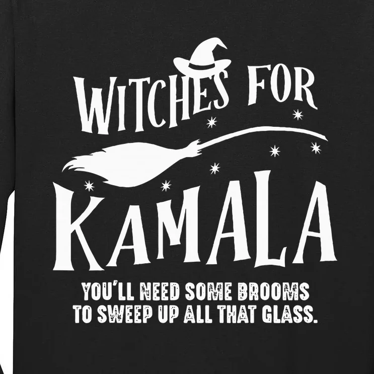 Witches For Kamala Harris 2024 Election Halloween Tall Long Sleeve T-Shirt