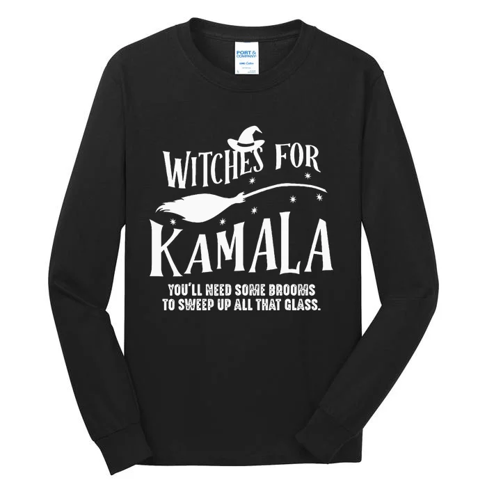 Witches For Kamala Harris 2024 Election Halloween Tall Long Sleeve T-Shirt