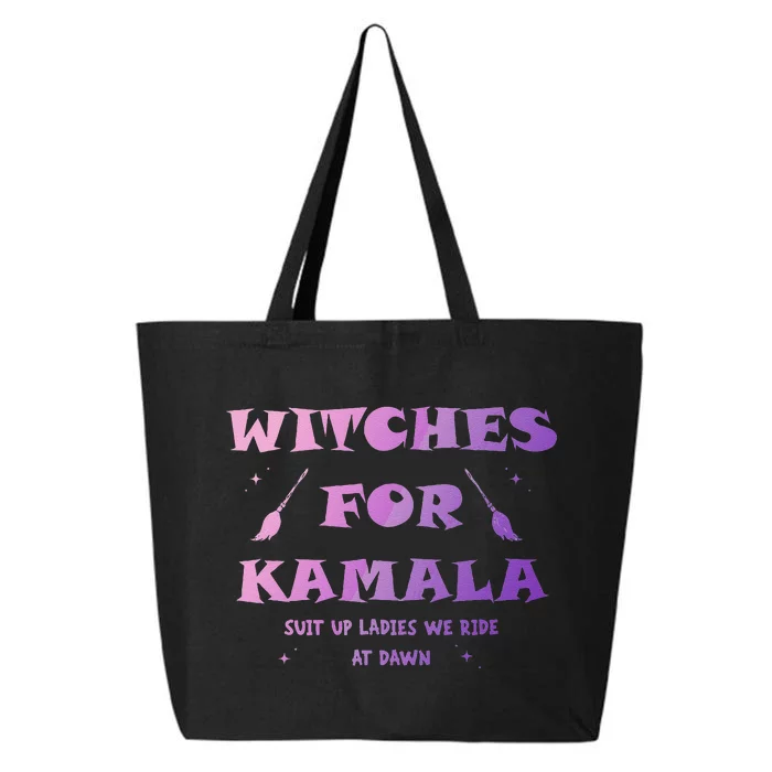 Witches For Kamala Suit Up Ladies We Ride At Dawn Halloween 25L Jumbo Tote