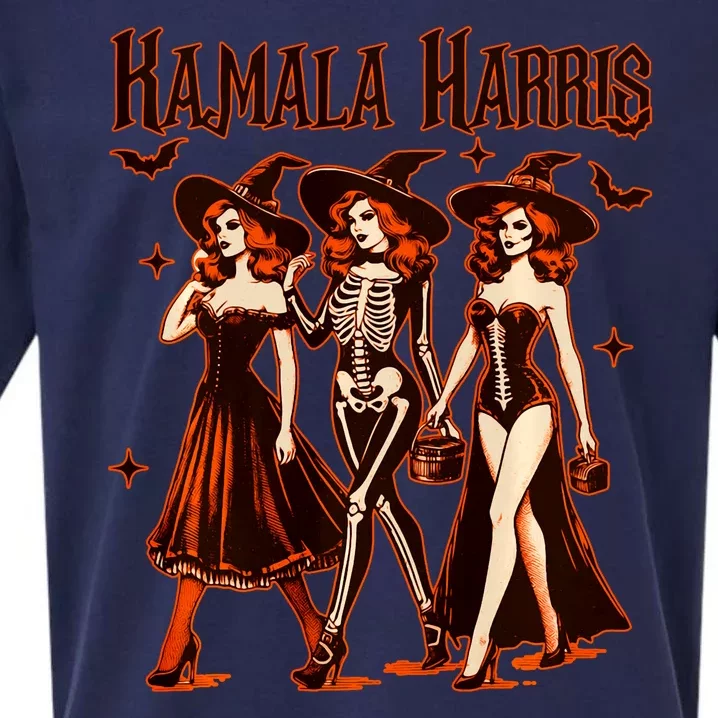 Witches For Kamala Harris Election 2024 Halloween Vote Sueded Cloud Jersey T-Shirt