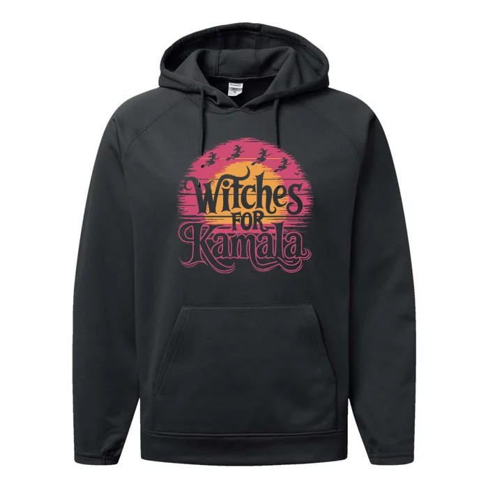 Witches For Kamala Harris Political Election 2024 Performance Fleece Hoodie