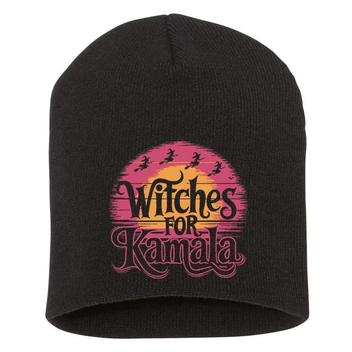 Witches For Kamala Harris Political Election 2024 Short Acrylic Beanie