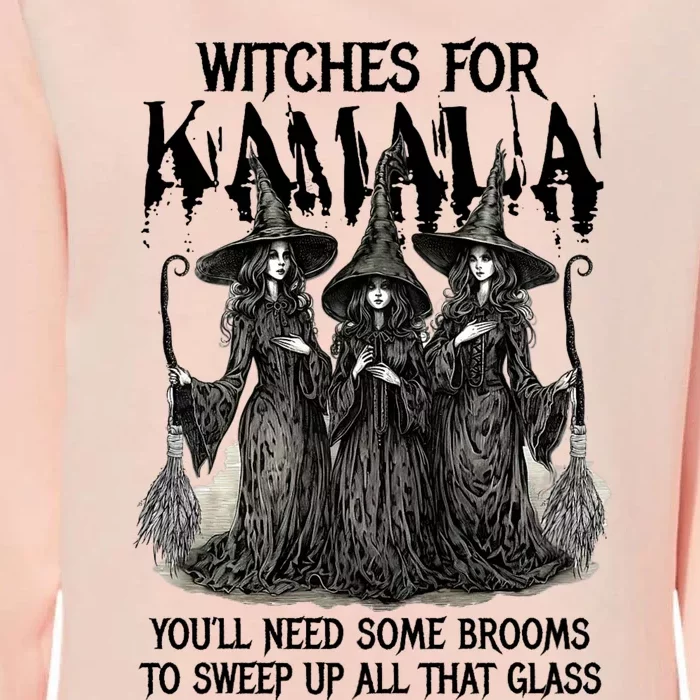 Witches For Kamala YouLl Need Some Brooms To Sweep Up All Womens California Wash Sweatshirt