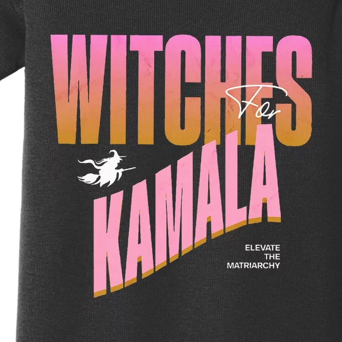 Witches For Kamala Funny Halloween 2024 Baby Bodysuit