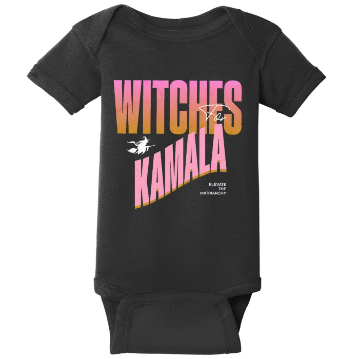 Witches For Kamala Funny Halloween 2024 Baby Bodysuit