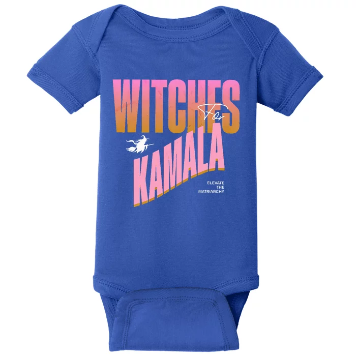 Witches For Kamala Halloween 2024 Baby Bodysuit