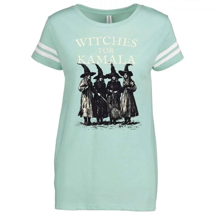 Witches For Kamala Feminist Political Election Halloween Enza Ladies Jersey Football T-Shirt