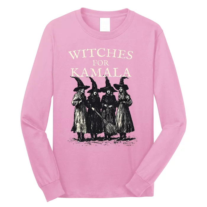 Witches For Kamala Feminist Political Election Halloween Long Sleeve Shirt