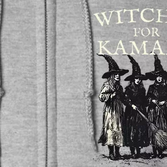 Witches For Kamala Feminist Political Election Halloween Full Zip Hoodie