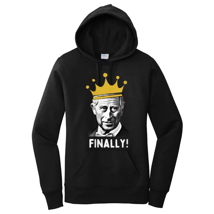 Wo Funny King Charles III Coronation Memorabilia Souvenir Party Women's Pullover Hoodie