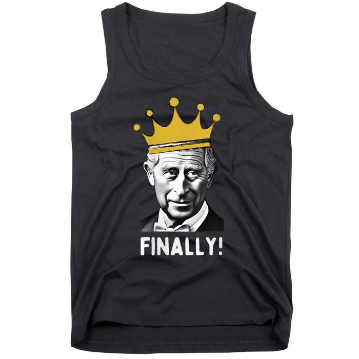 Wo Funny King Charles III Coronation Memorabilia Souvenir Party Tank Top