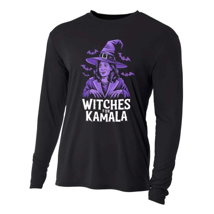 Witches For Kamala Harris Political Election 2024 Apparel Cooling Performance Long Sleeve Crew