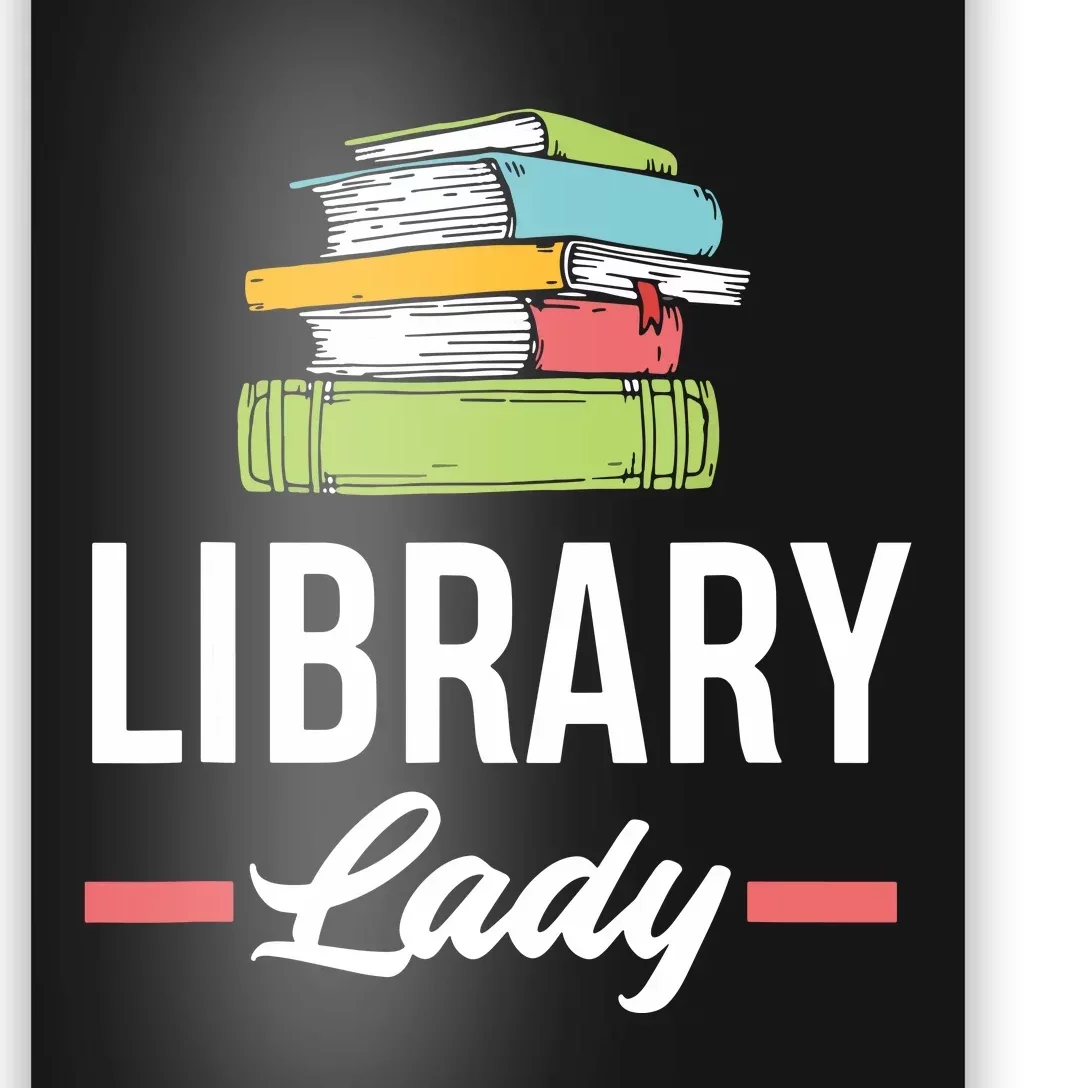 Women Funny Library Lady Librarian Library Assistant Poster