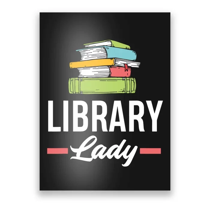 Women Funny Library Lady Librarian Library Assistant Poster