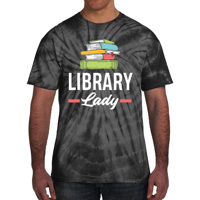 Women Funny Library Lady Librarian Library Assistant Tie-Dye T-Shirt