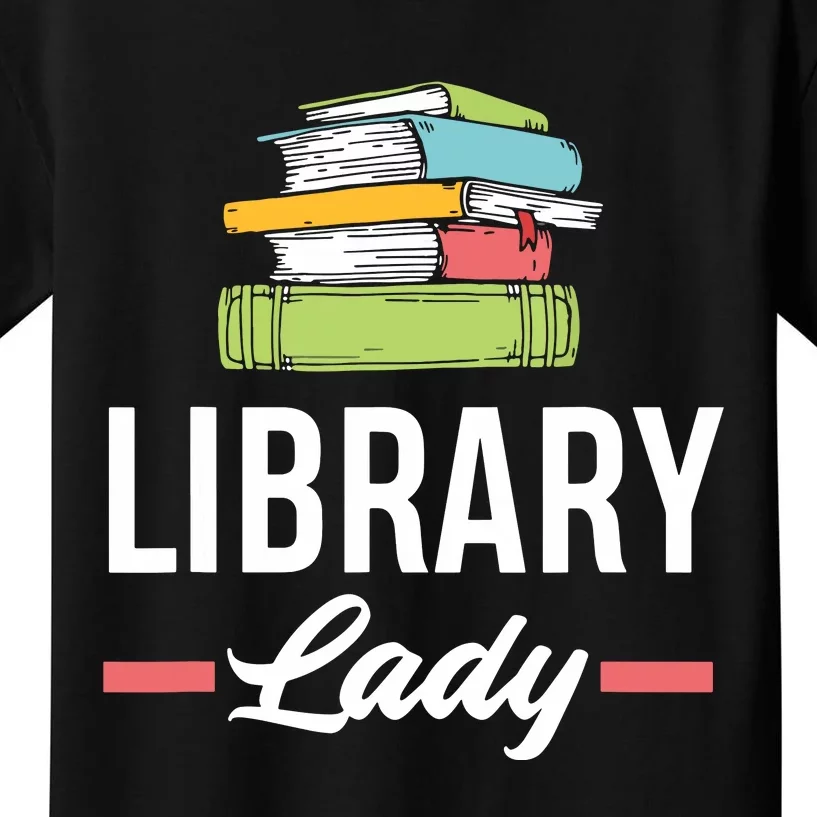 Women Funny Library Lady Librarian Library Assistant Kids T-Shirt