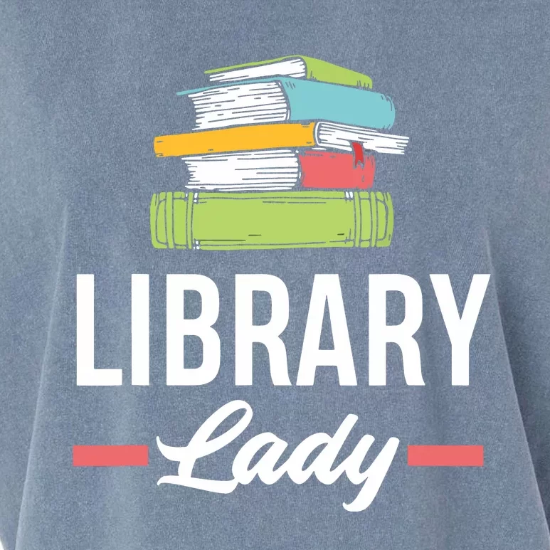 Women Funny Library Lady Librarian Library Assistant Garment-Dyed Women's Muscle Tee