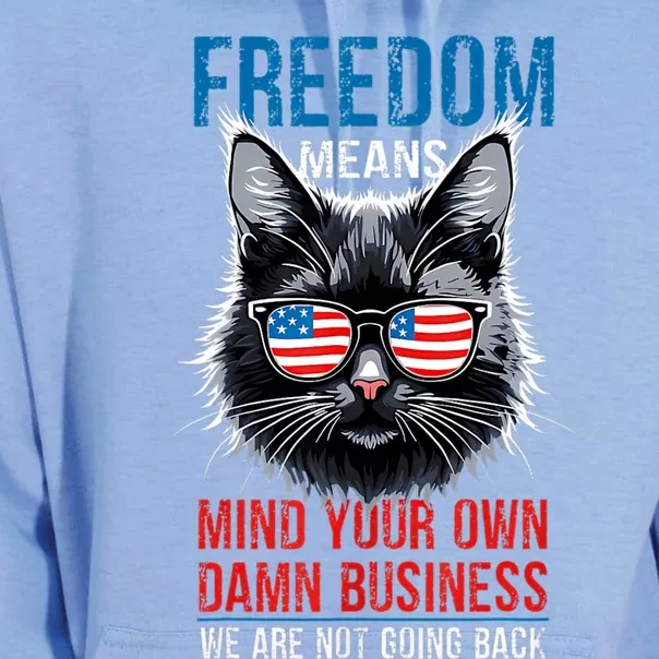 Walz Freedom Means Mind Your Own Damn Business Harris Walz Unisex Surf Hoodie