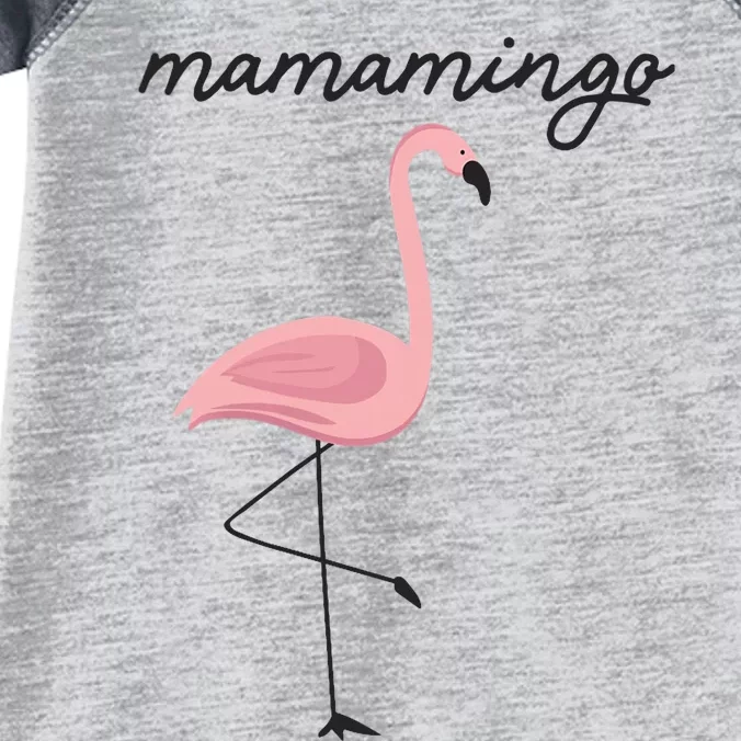 Wo Flamingo Mom Mamamingo Party Mothers Day VNeck Infant Baby Jersey Bodysuit