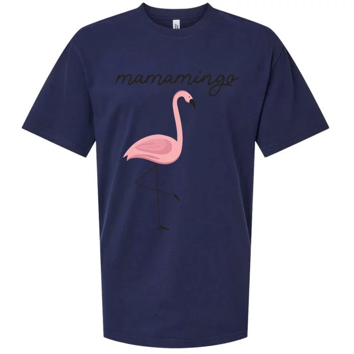 Wo Flamingo Mom Mamamingo Party Mothers Day VNeck Sueded Cloud Jersey T-Shirt