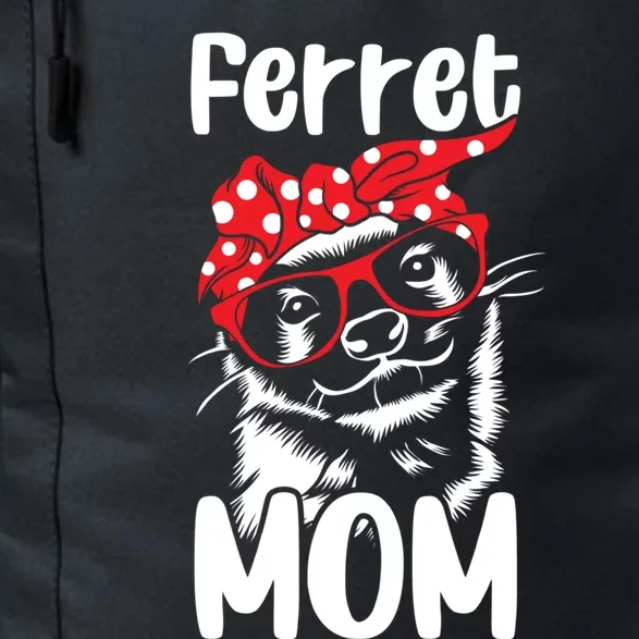 Wo Ferret Mom Red Bandanna Funny Weasel Gift Daily Commute Backpack