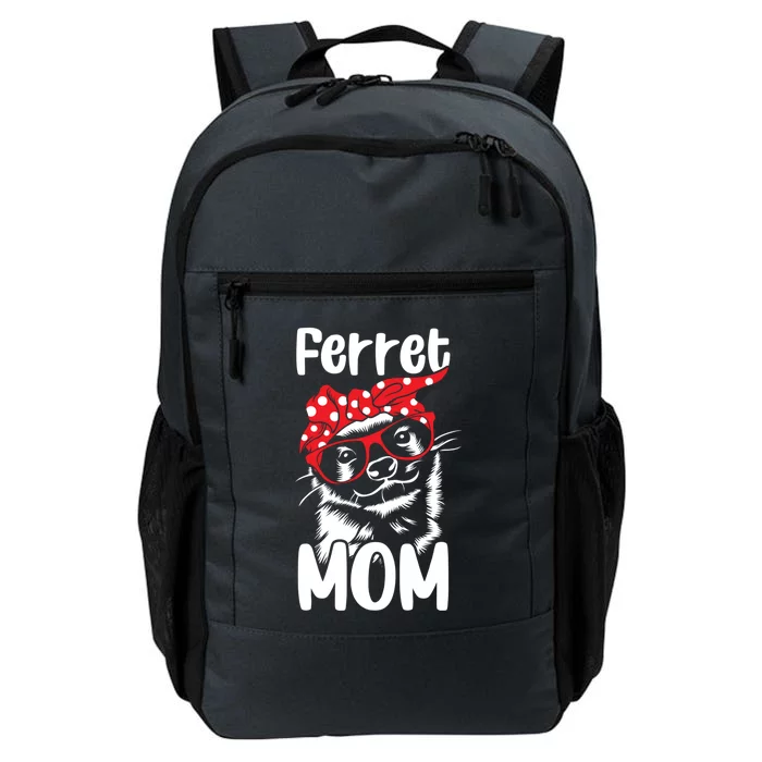 Wo Ferret Mom Red Bandanna Funny Weasel Gift Daily Commute Backpack